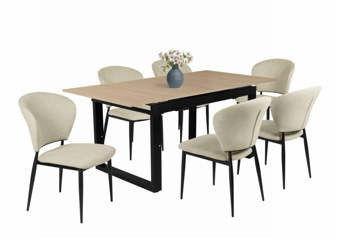 Anett étkezőgarnitúra Kornél asztallal - 6 személyes (DIV)