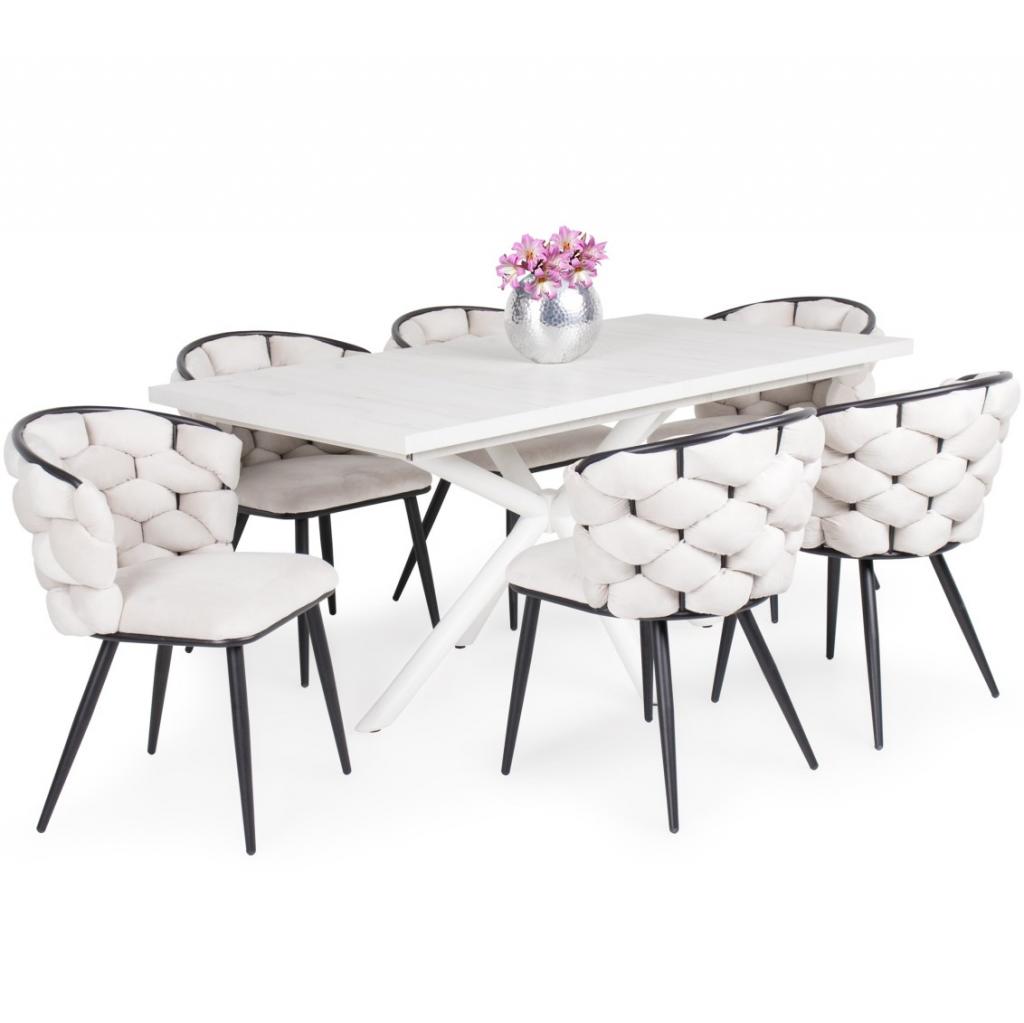 Sonja étkezőgarnitúra Suzy asztallal - 6 személyes (DIV)