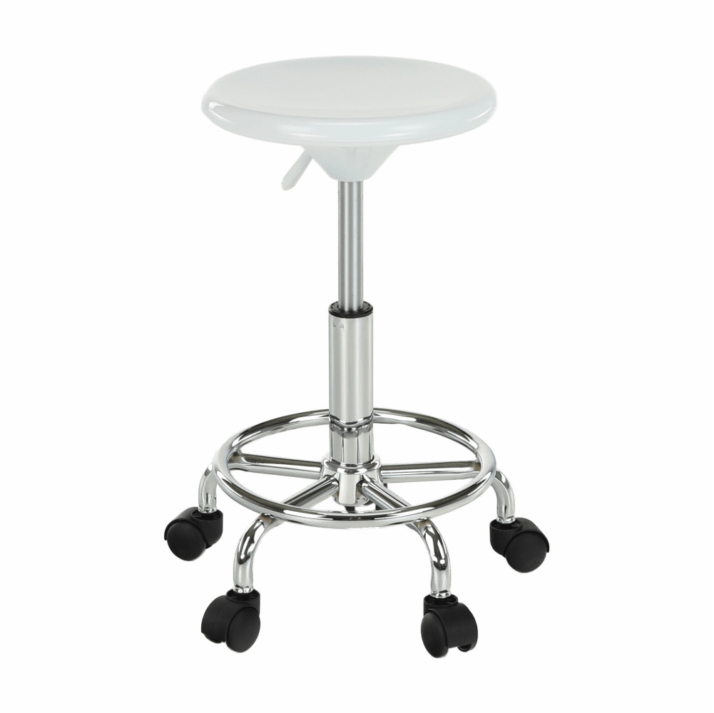 Szék, fehér/króm, MABEL 4 NEW (RP)