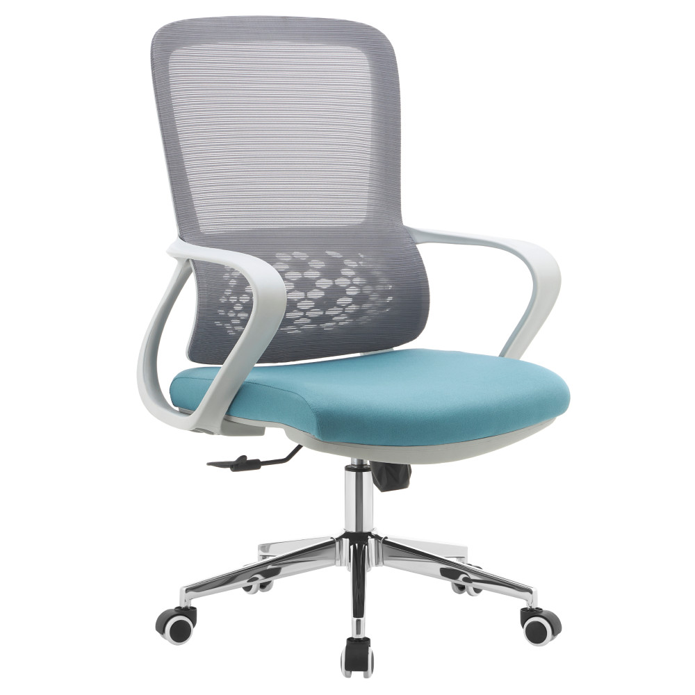 Irodai szék, szürke/kék, FOSTER TYP 2 (RP)