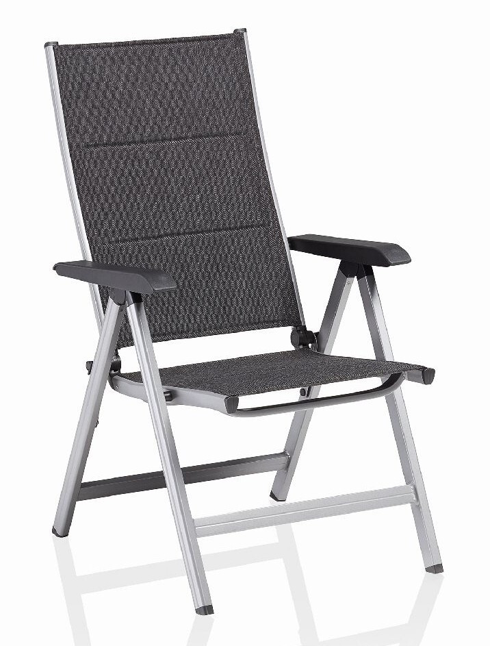 KETTLER BASIC PLUS alumínium rakásolható kerti szék – fehér / világosszürke (RP)