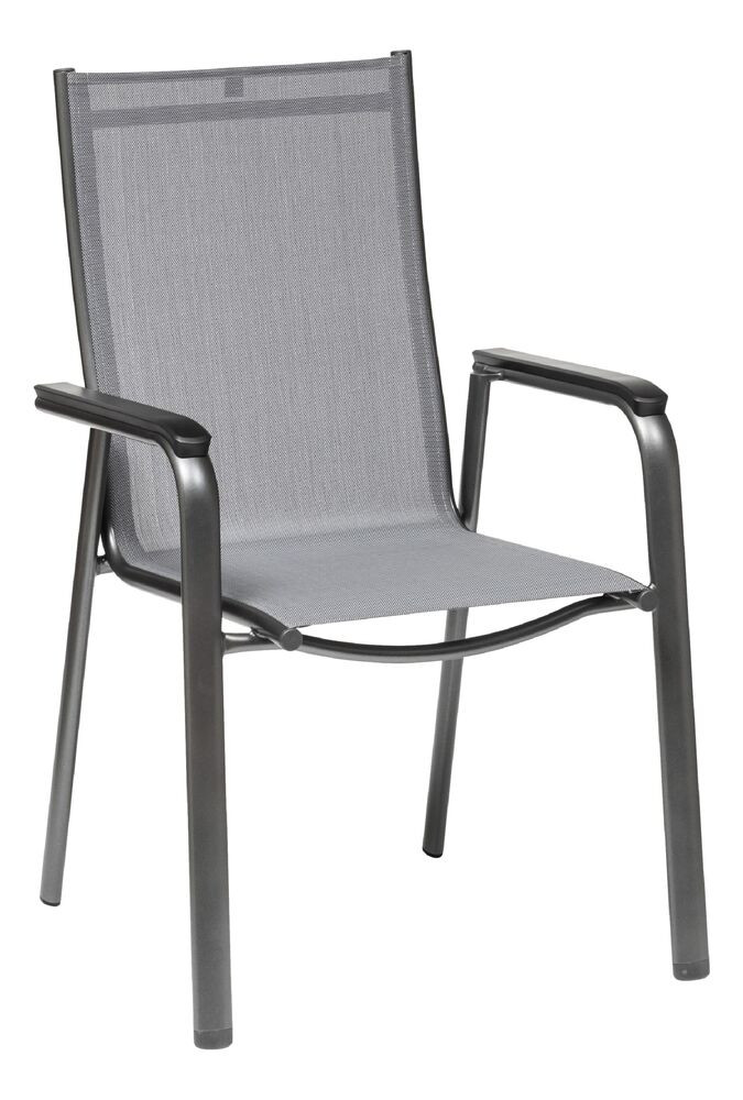 KETTLER CIRRUS alumínium rakásolható kerti szék – antracit / szürke (RP)