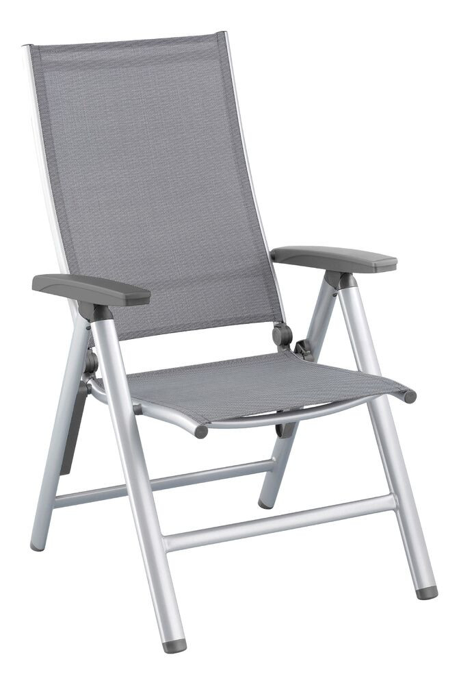 KETTLER CIRRUS alumínium dönthető kerti szék – ezüst / szürke (RP)