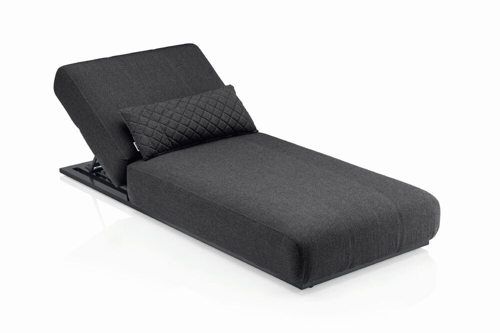 KETTLER EGO alumínium napozóágy – antracit / antracit / Sunbrella (RP)