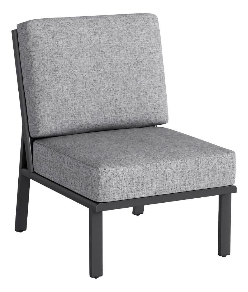 KETTLER ZENITH kültéri fotel / középső elem – matt antracit / világosszürke (RP)