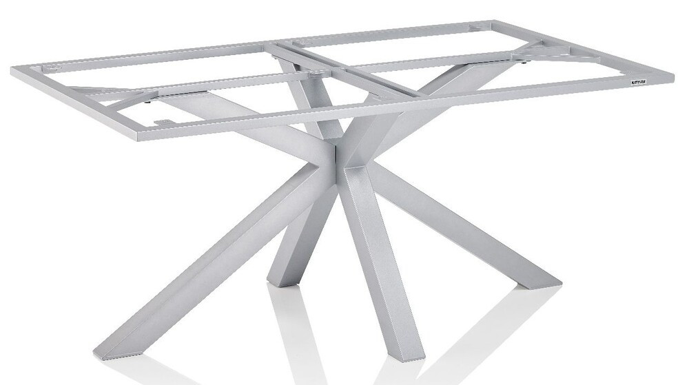 KETTLER X-LEG alumínium asztalváz 160×95 cm – ezüst (RP)