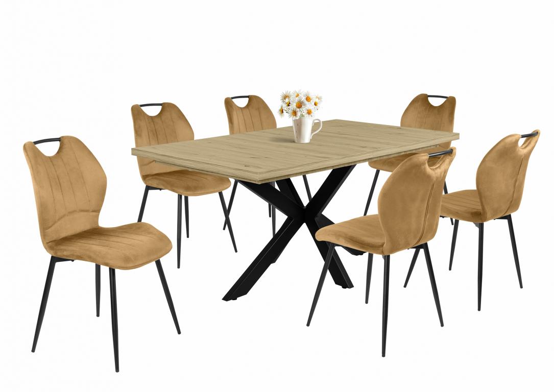 Kinga étkezőgarnitúra Dorothy asztallal - 6 személyes (DIV)