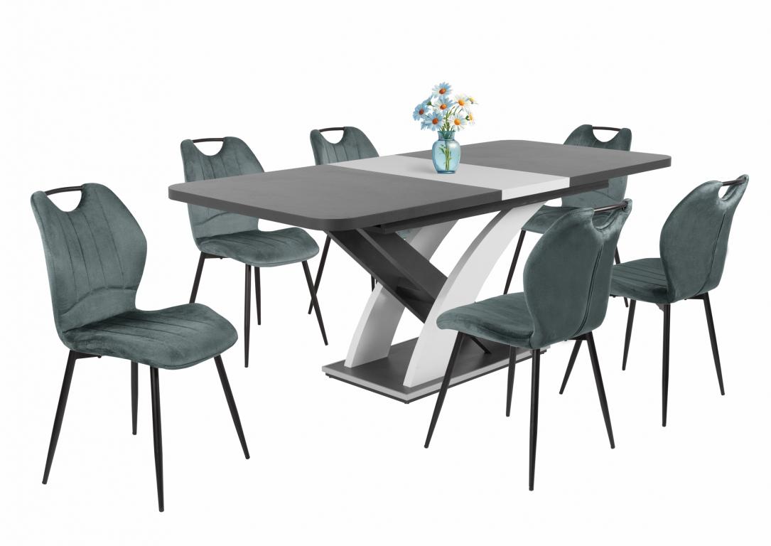 Kinga étkezőgarnitúra Elis asztallal - 6 személyes (DIV)