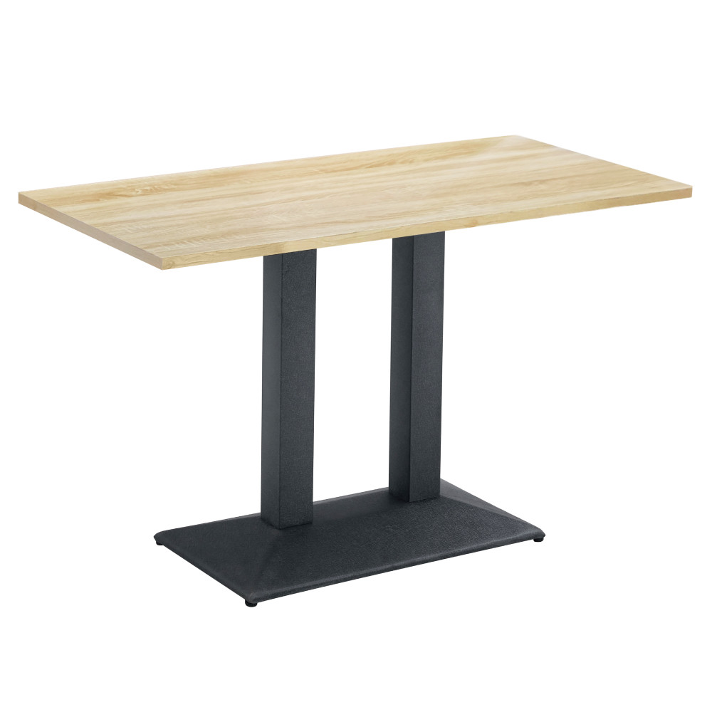 Bisztró asztal, tölgy sonoma/fekete, 120x60 cm, RINALDO TYP 2 (RP)