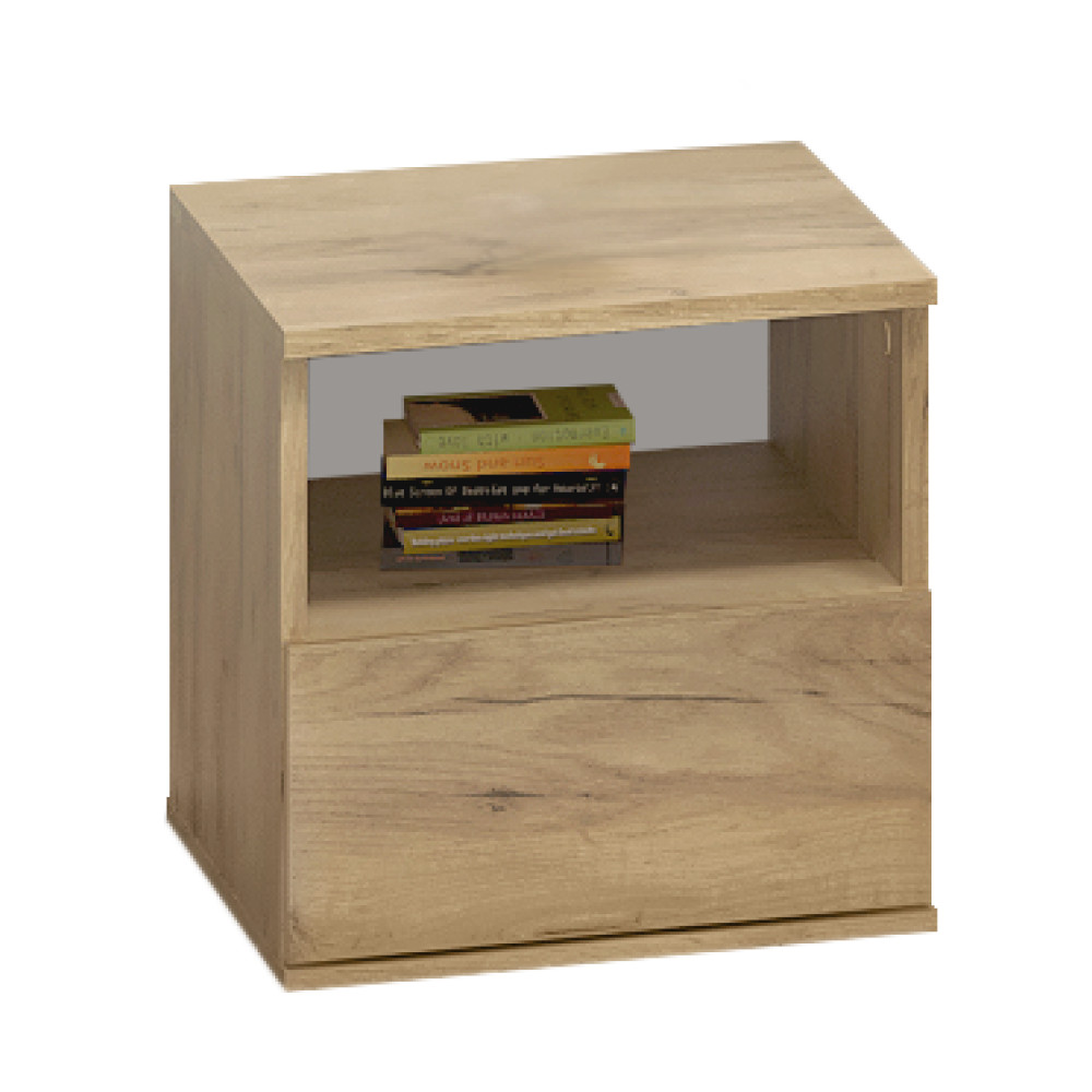 Éjjeliszekrény, artisan tölgy, DOLI (RP)