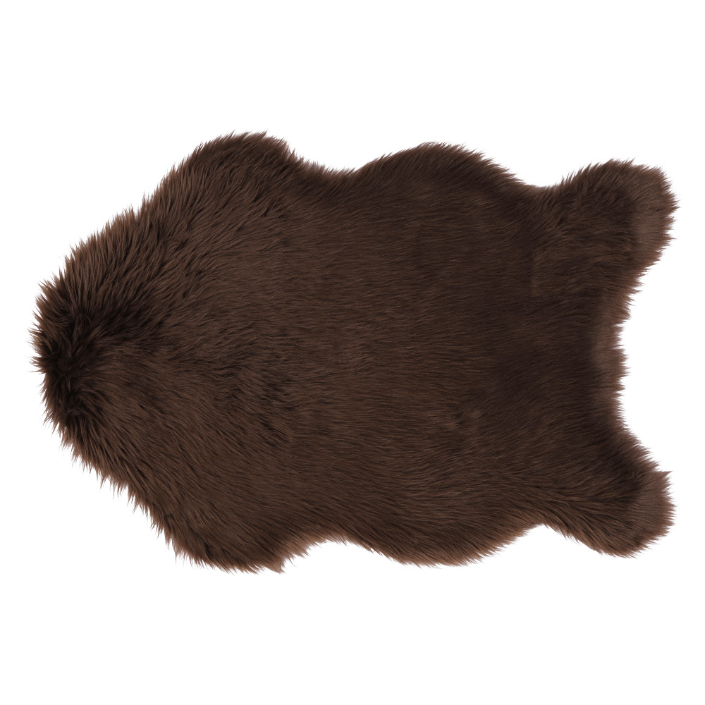 Műszőrme, barna, 60x90, EBONY TYP 3 (RP)