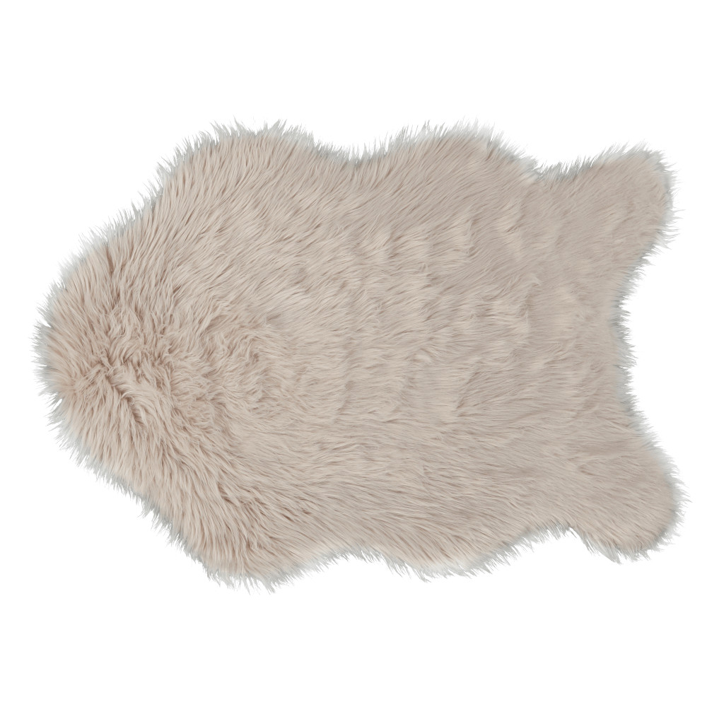 Műszőrme, bézs, 60x90,  EBONY TYP 2 (RP)