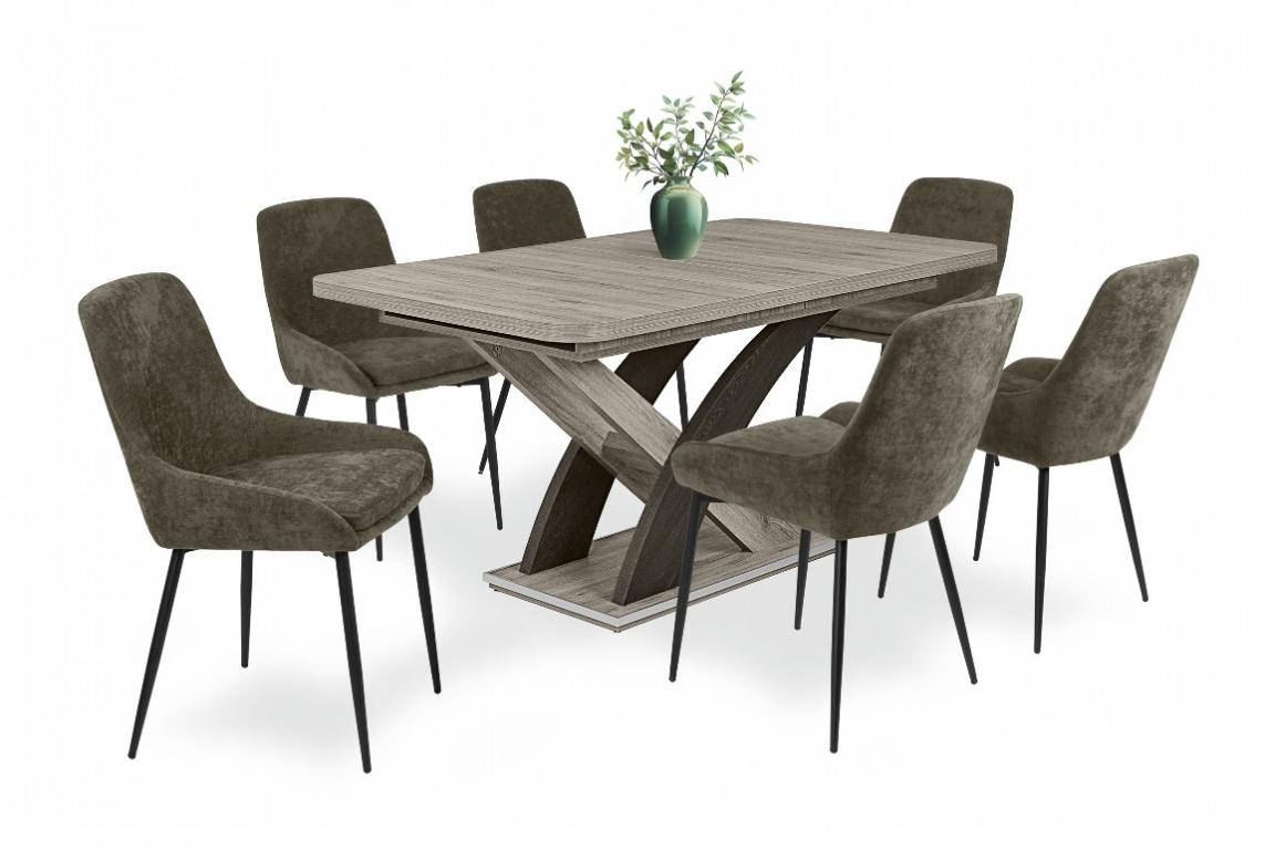 Maxim étkezőgarnitúra Elis asztallal - 6 személyes (DIV)