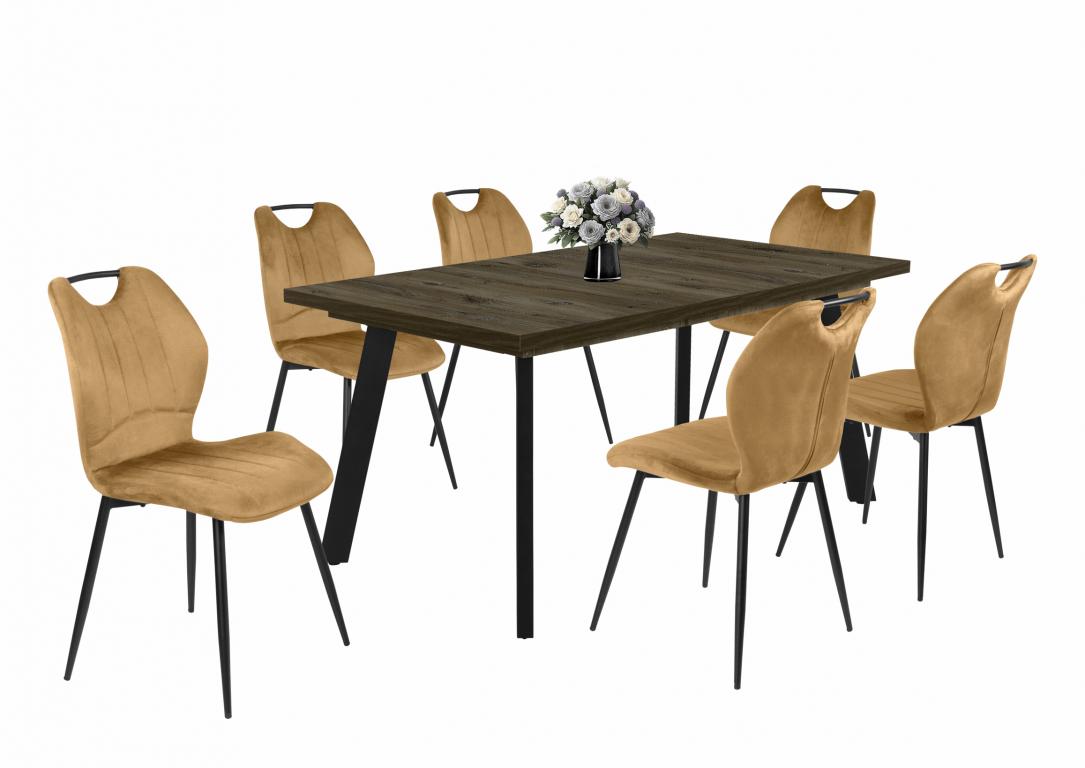 Kinga étkezőgarnitúra Linett asztallal - 6 személyes (DIV)