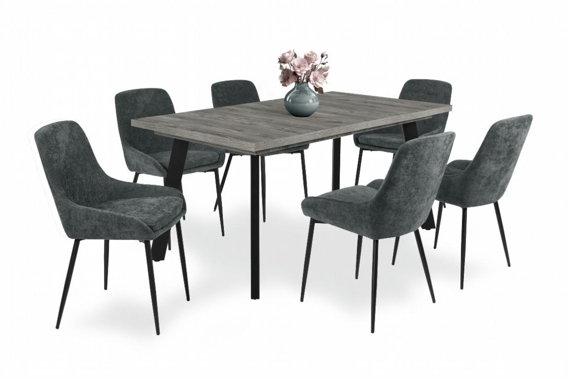 Maxim étkezőgarnitúra Linett asztallal - 6 személyes (DIV)