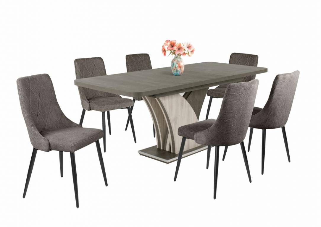 Alina étkezőgarnitúra Enzo asztallal - 6 személyes (DIV)