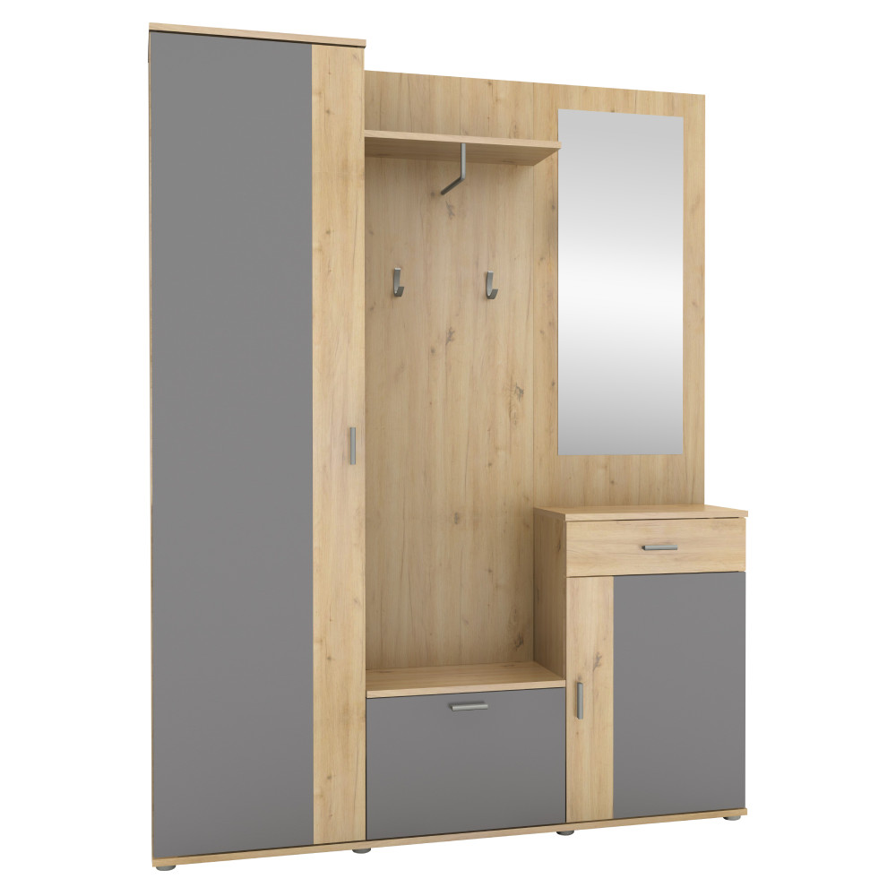 előszoba, artisan tölgy/grafit,  AMALIA (RP)