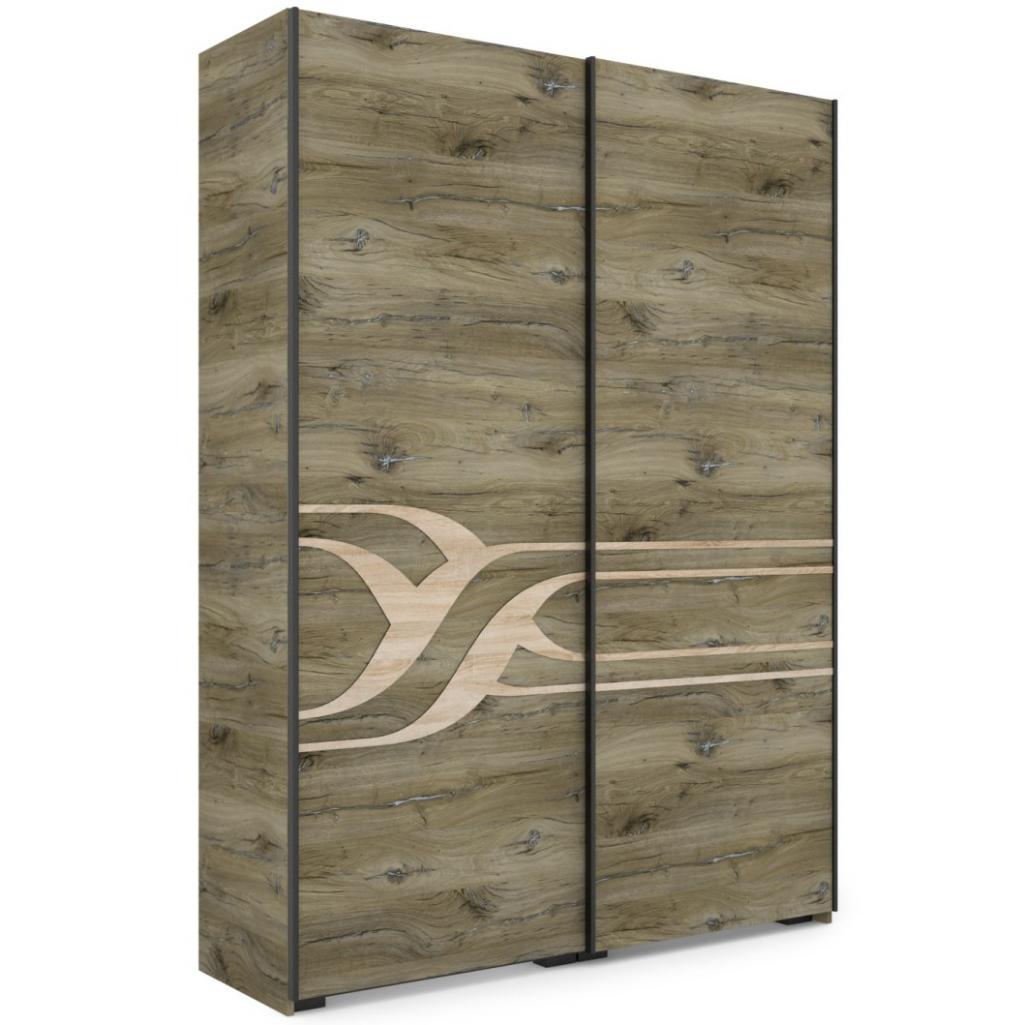 Ronin tolóajtós gardróbszekrény - 174 cm széles, 2 ajtós változat (DIV)
