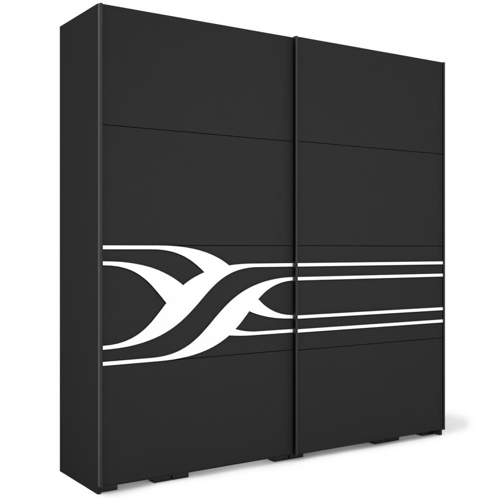 Ronin tolóajtós gardróbszekrény - 234 cm széles, 2 ajtós változat (DIV)