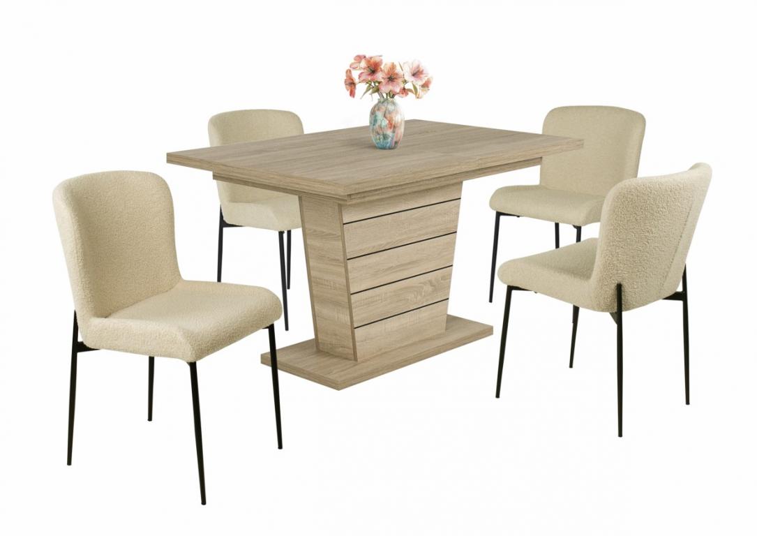 Blanka étkezőgarnitúra Fanni asztallal - 4 személyes (DIV)