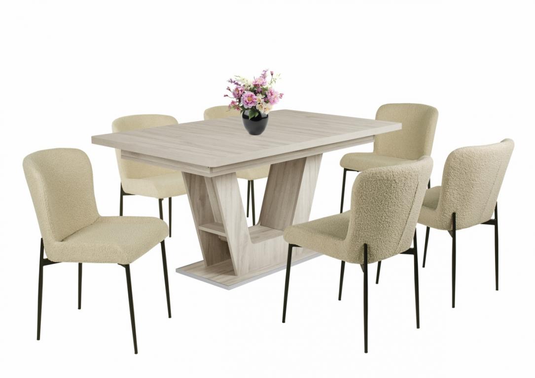 Blanka étkezőgarnitúra Prága asztallal - 6 személyes (DIV)