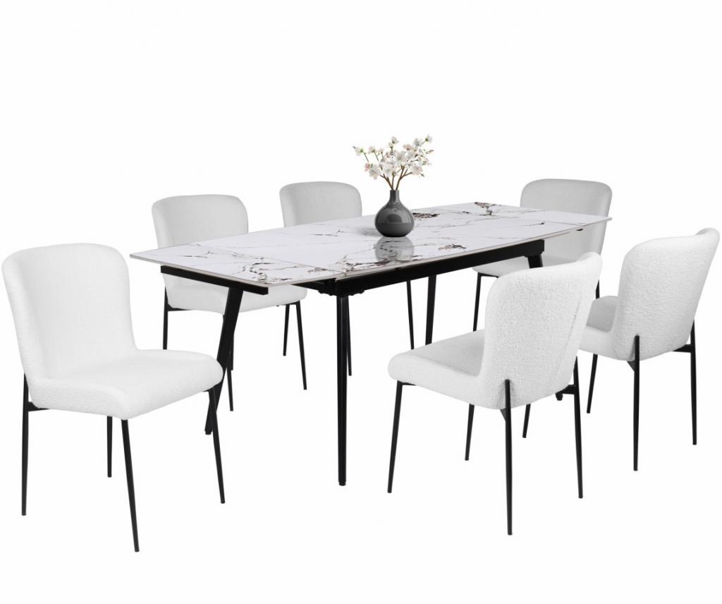 Blanka étkezőgarnitúra Rebeka asztallal - 6 személyes (DIV)
