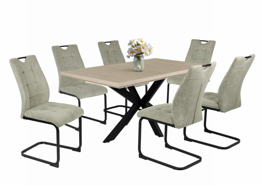 Bruno étkezőgarnitúra Dorothy asztallal - 6 személyes (DIV)