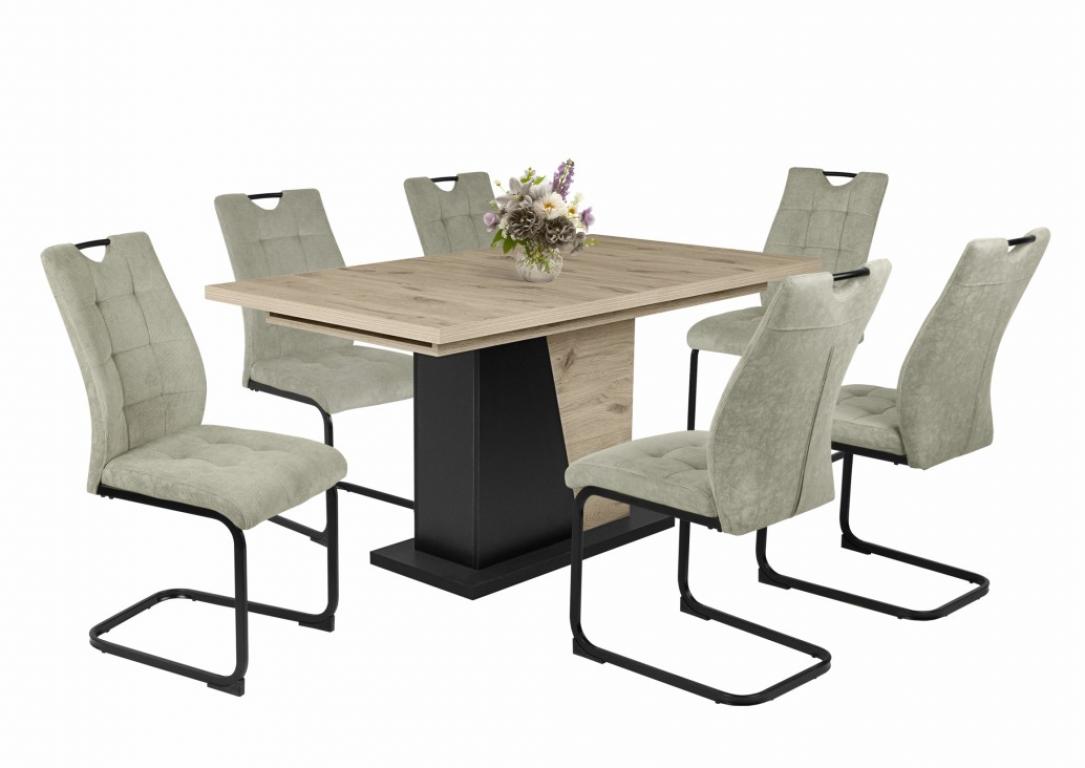 Bruno étkezőgarnitúra Norton asztallal - 6 személyes (DIV)