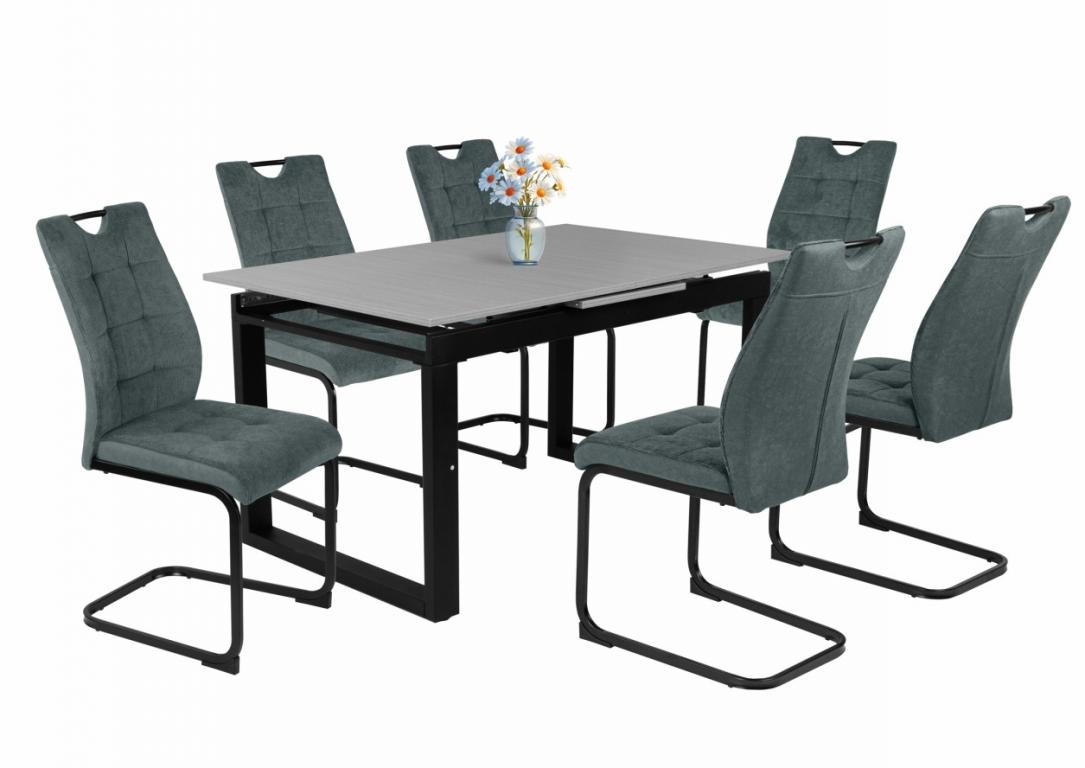 Bruno étkezőgarnitúra Kornél asztallal - 6 személyes (DIV)