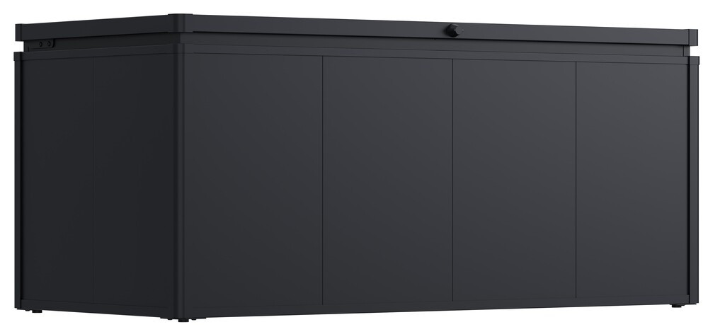 Rojaplast NOBLE 830 L fém tárolódoboz – acél kerti tároló, sötétszürke (RP)