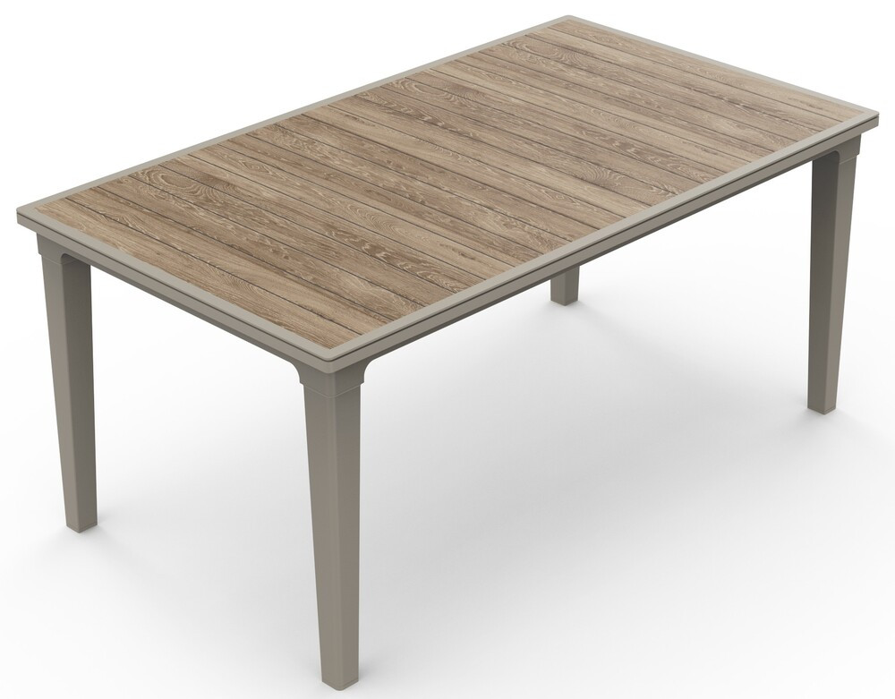 Keter DECO FUTURA kerti asztal – ashwood / cappuccino (RP)