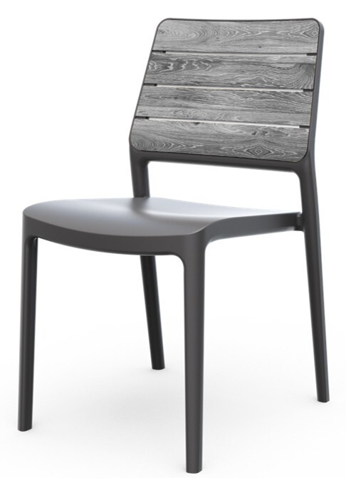 Keter DECO PORTO kerti szék – Storm Grey / grafit (RP)