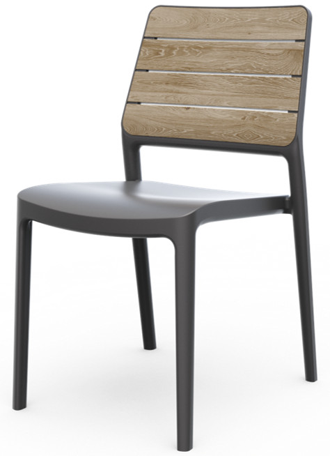 Keter ECO PORTO kerti szék – ashwood / grafit (RP)