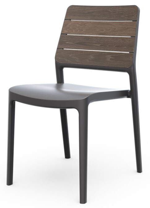 Keter DECO PORTO kerti szék – walnut / grafit (RP)