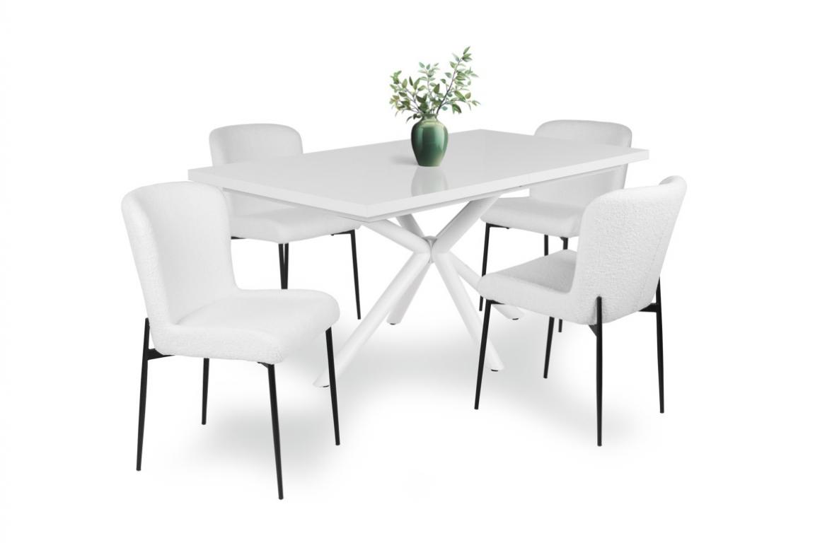 Blanka étkezőgarnitúra Magasfényű Suzy asztallal - 4 személyes (DIV)