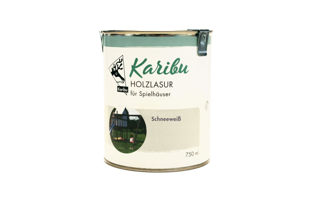 Karibu Hófehér festék fa kerti játákokhoz, házakhoz, 750ml (RP)