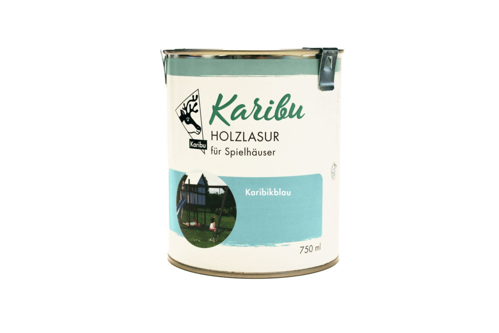 Karibu Karibi kék festék fa kerti játákokhoz, házakhoz, 750ml (RP)