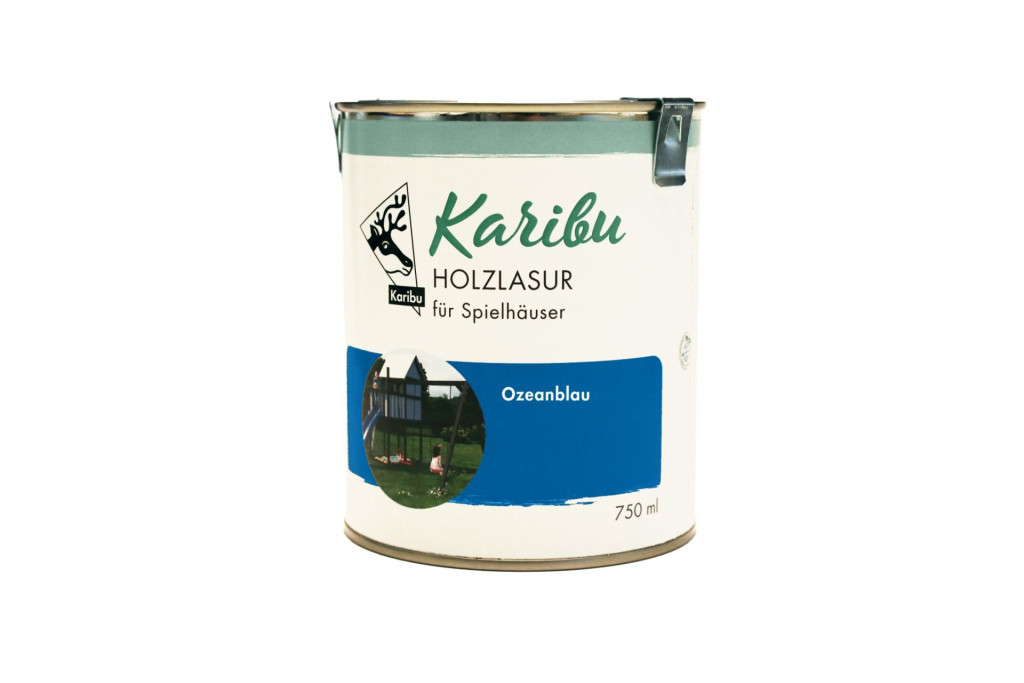 Karibu Óceánkék festék fa kerti játákokhoz, házakhoz, 750ml (RP)