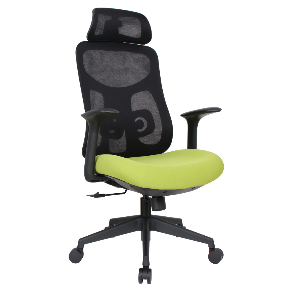 Irodai szék, zöld/fekete, teherbírás 150 kg, SULIVAN (RP)