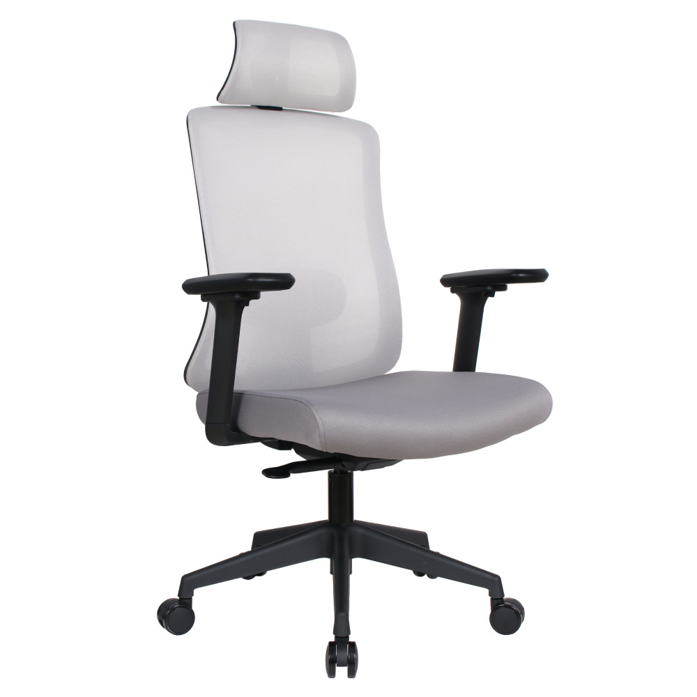 Irodai szék, szürke/fekete, teherbírás 150 kg, ROSANO (RP)