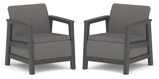 Keter SCANDI LINEA DUO SZETT – Hegyi szürke / Grafit (RP)