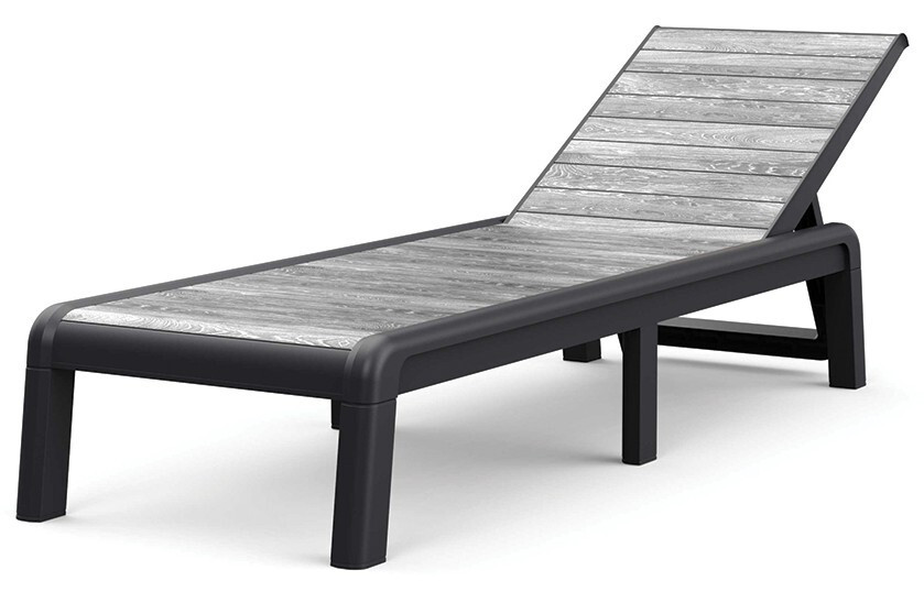 Keter DECO PORTO kerti napozóágy – Storm Grey / grafit (RP)