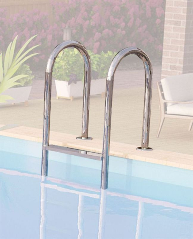 Karibu rozsdamentes acél medencelétra (RP)