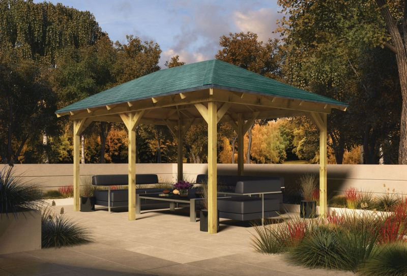 Karibu Perida fa kerti pavilon,  289 cm x 429 cm (RP)