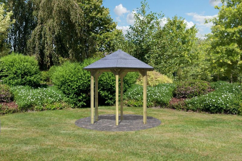 Karibu Lisszabon fa kerti pavilon, 235 cm x 208 cm (RP)