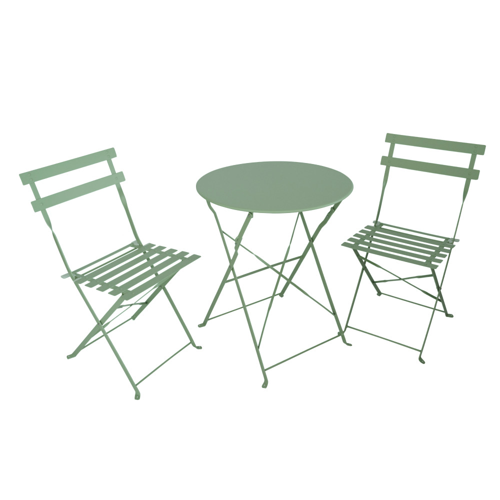 Kerti szett 1+2, zöld, acél, OBAX NEW (RP)