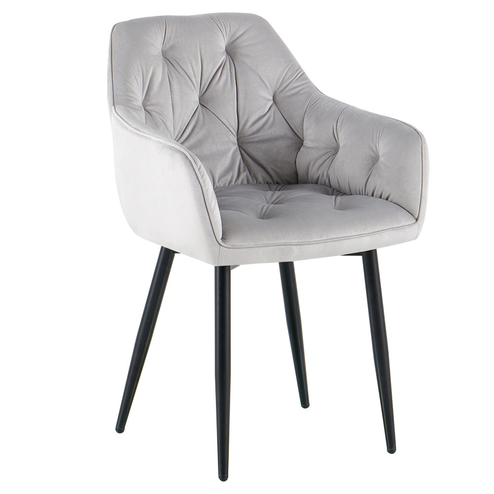 Dizájnos fotel, sötétszürke Velvet szövet, FEDRIS 2 NEW (RP)