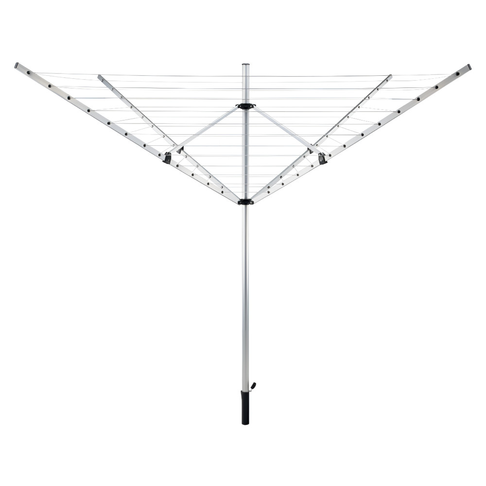 Kerti ruhaszárító, ezüst/fekete, 50 m, ROTARY NEW TYP 1 (RP)