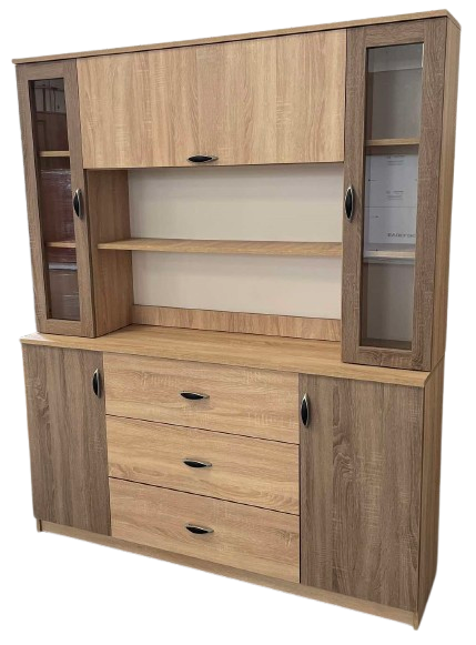 RCS-V1 tálaló szekrény, 140 cm, sonoma-trüffel (KZS)