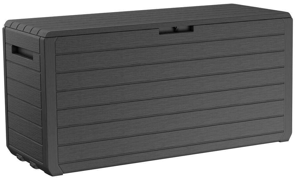Keter ATLAS kerti tároló box – 270 L, műanyag párnatartó, grafit (RP)